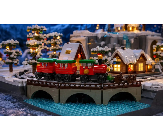 Mould King Klocki konstrukcyjne Świąteczny pociąg Wonderland 4232 el. - 1551642 - zdjęcie 3